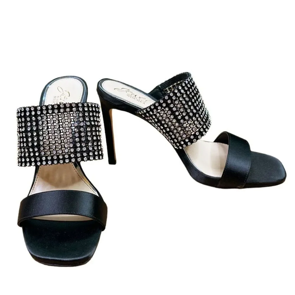 Jewel Badgley Mischka Ferris Evening Sandals - Size 6